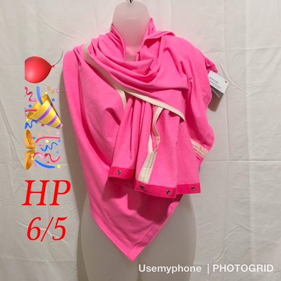 New Lululemon Vinyasa Wrap neon pink HPIN - Picture 2 of 8